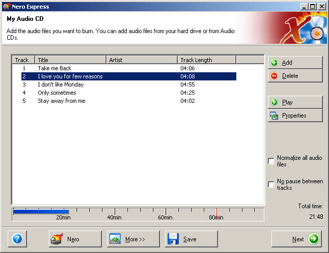 datacrow cd input
